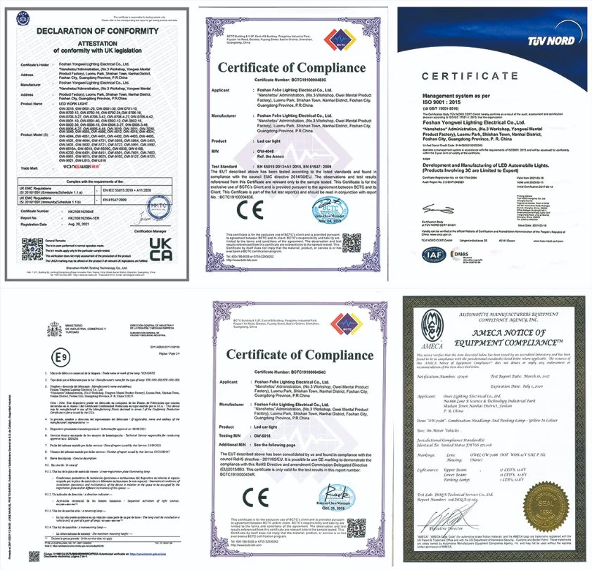 certifications